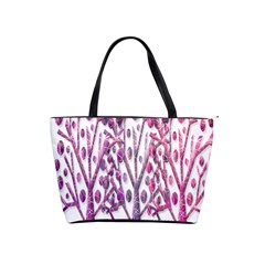 Magical Pink Trees Shoulder Handbags by Valentinaart