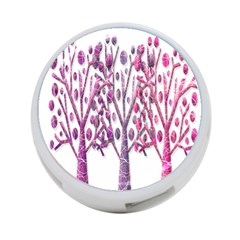 Magical Pink Trees 4-port Usb Hub (two Sides)  by Valentinaart