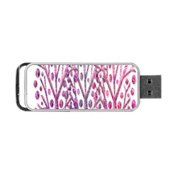 Magical Pink Trees Portable Usb Flash (one Side) by Valentinaart