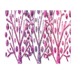 Magical Pink Trees Double Sided Flano Blanket (large)  by Valentinaart