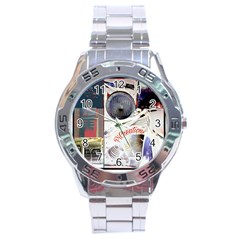 Picreations V Stainless Steel Analogue Watch