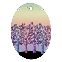 Magical Hill Ornament (oval) 