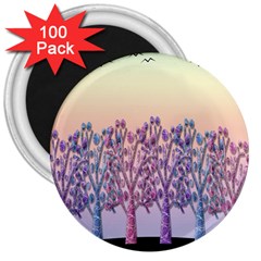 Magical Hill 3  Magnets (100 Pack) by Valentinaart