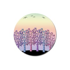 Magical Hill Magnet 3  (round) by Valentinaart