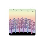 Magical hill Square Magnet Front