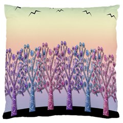 Magical Hill Large Cushion Case (one Side) by Valentinaart