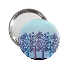 Blue Magical Hill 2 25  Handbag Mirrors by Valentinaart