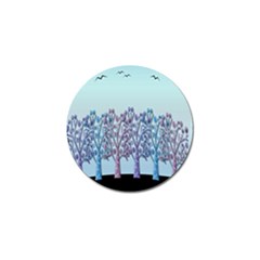 Blue Magical Hill Golf Ball Marker (4 Pack) by Valentinaart