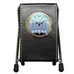 Blue magical hill Pen Holder Desk Clocks Front