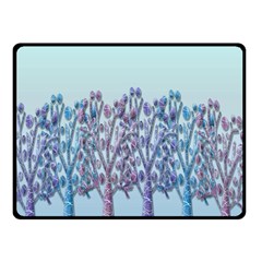 Blue Magical Hill Fleece Blanket (small) by Valentinaart