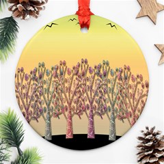 Magical Sunset Ornament (round)  by Valentinaart