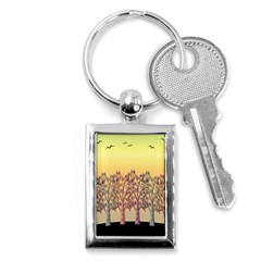 Magical Sunset Key Chains (rectangle)  by Valentinaart