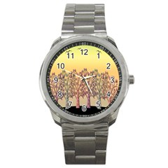 Magical Sunset Sport Metal Watch by Valentinaart