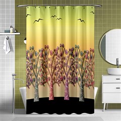 Magical Sunset Shower Curtain 48  X 72  (small)  by Valentinaart