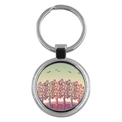 Magical Landscape Key Chains (round)  by Valentinaart