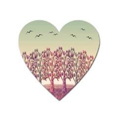 Magical Landscape Heart Magnet by Valentinaart