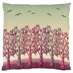 Magical Landscape Large Cushion Case (two Sides) by Valentinaart