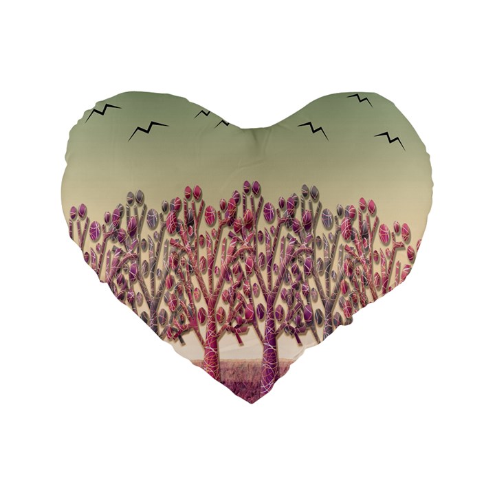 Magical landscape Standard 16  Premium Heart Shape Cushions