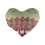 Magical landscape Standard 16  Premium Heart Shape Cushions Back