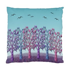 Blue Magical Landscape Standard Cushion Case (one Side) by Valentinaart