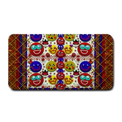 Smile And The Whole World Smiles  On Medium Bar Mats by pepitasart