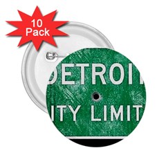 Detroit City Limits 2 25  Buttons (10 Pack)  by DetroitCityLimits