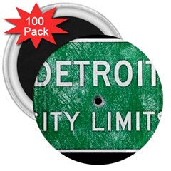 Detroit City Limits 3  Magnets (100 Pack) by DetroitCityLimits