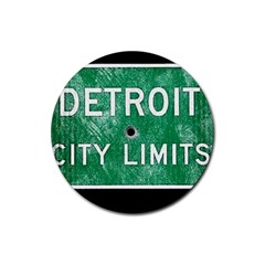 Detroit City Limits Rubber Coaster (round) 