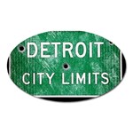 Detroit City Limits Oval Magnet Front