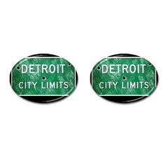 Detroit City Limits Cufflinks (oval) by DetroitCityLimits