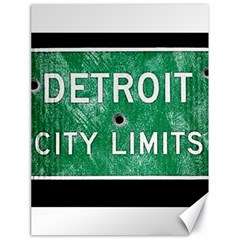 Detroit City Limits Canvas 18  X 24  