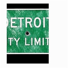 Detroit City Limits Large Garden Flag (two Sides)