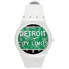 Detroit City Limits Round Plastic Sport Watch (m)