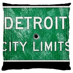 Detroit City Limits Large Cushion Case (one Side) by DetroitCityLimits