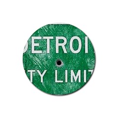 Detroit City Limits Rubber Round Coaster (4 Pack) 