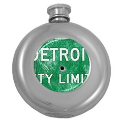 Detroit City Limits Round Hip Flask (5 Oz)