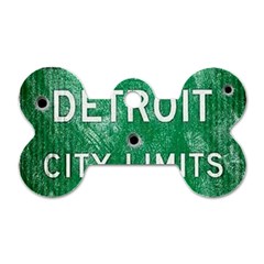 Detroit City Limits Dog Tag Bone (one Side) by DetroitCityLimits