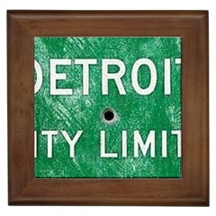 Detroit City Limits Framed Tiles