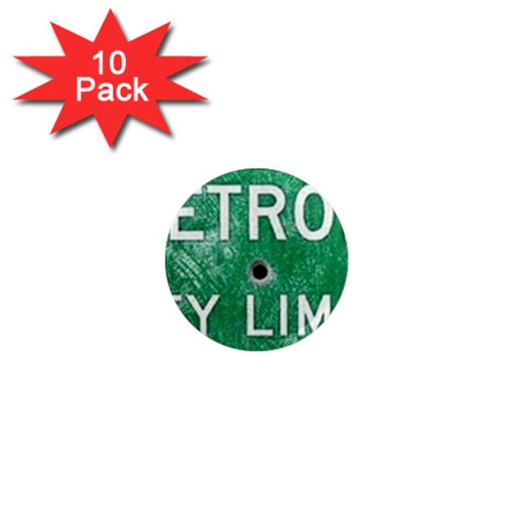 Detroit City Limits 1  Mini Magnet (10 pack) 