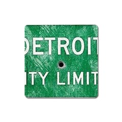 Detroit City Limits Square Magnet