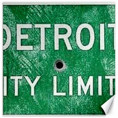 Detroit City Limits Canvas 12  X 12  