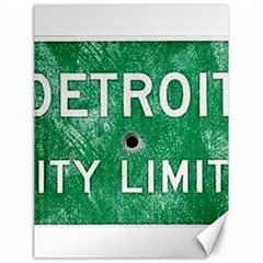 Detroit City Limits Canvas 18  X 24  