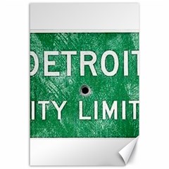 Detroit City Limits Canvas 24  X 36 