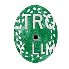 Detroit City Limits Ornament (oval Filigree) 