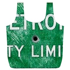 Detroit City Limits Full Print Recycle Bags (l)  by DetroitCityLimits