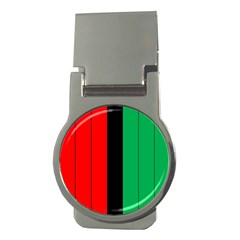 Kwanzaa Colors African American Red Black Green  Money Clips (round)  by yoursparklingshop