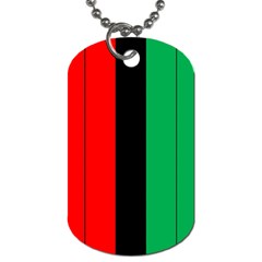 Kwanzaa Colors African American Red Black Green  Dog Tag (two Sides) by yoursparklingshop