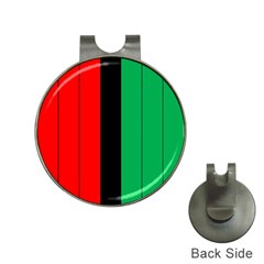 Kwanzaa Colors African American Red Black Green  Hat Clips With Golf Markers by yoursparklingshop