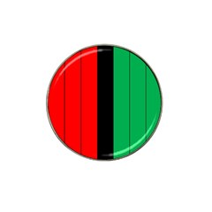 Kwanzaa Colors African American Red Black Green  Hat Clip Ball Marker (4 Pack) by yoursparklingshop