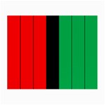 Kwanzaa Colors African American Red Black Green  Small Glasses Cloth Front